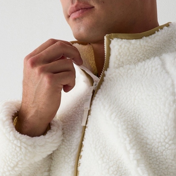 The Summit High Pile Fleece Jacket in Bone, NWT - Picture 4 of 11